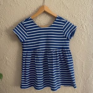 Hanna Andersson Blue Stripe Swing Top
